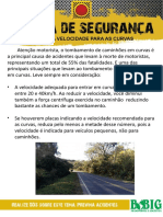 Alerta de Segurança - Ajuste Sua Velocidade Ao Realizar Curvas