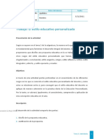 EDUCACIÓN PERSONALIZADA - ACT. EL ESTILO EDUCATIVO PERSONALIZADO 23092020 - 84341prim01 - t3 - Act