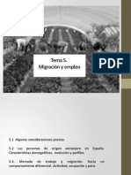 Tema 5 MIGRACIÃ N Y EMPLEO 2022