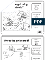 Black and White Spring Cause and Effect Scene and Question Cards PDF