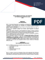 Regulamento Estadual de Eventos Federacao Baiana de Judo 2022 PDF