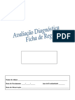 Avaliação Diagnóstica Ficha de Registo