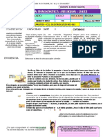 Evaluacion Diagnostica - 1ero y 2do Grado - Religion