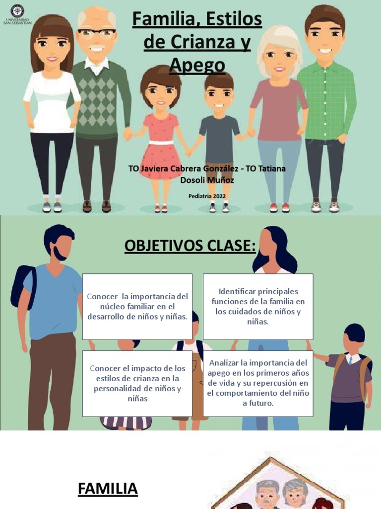 Clase 09 10 Familia Estilos De Crianza Y Apego Pdf Pdf Teoría De