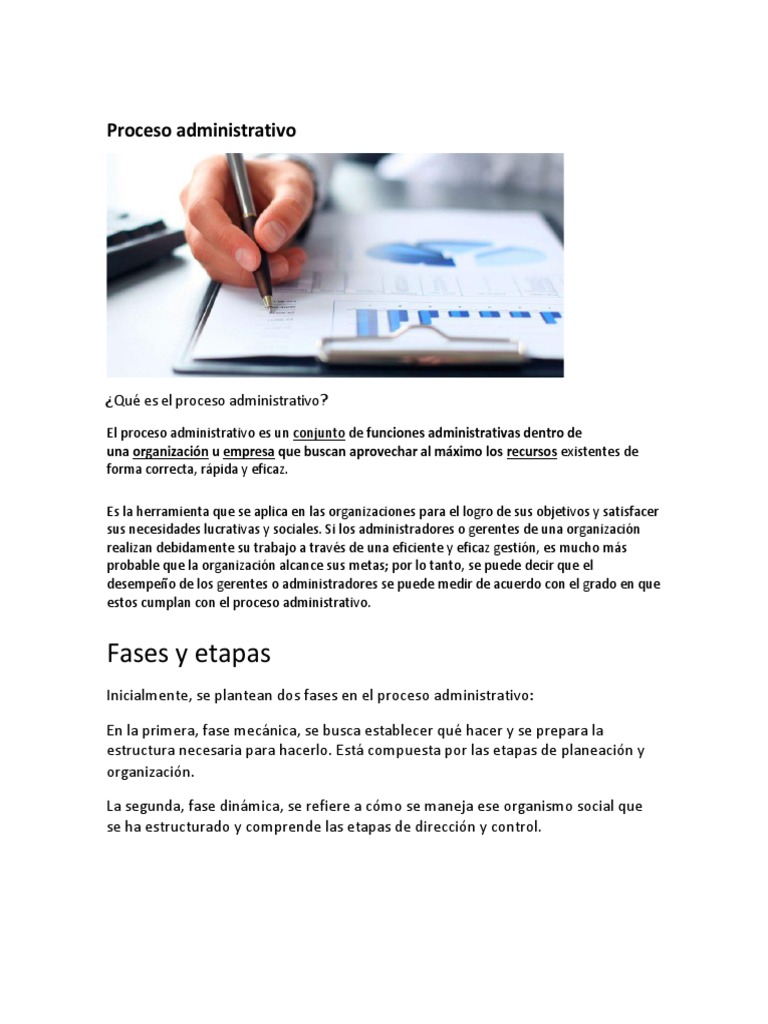 Guía del Proceso Administrativo | PDF | Negocios