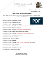 Cronograma - Retiro de Coroinhas 2022 PDF