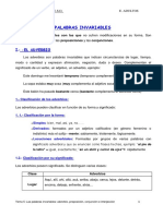 Tema 5 Palabras Invariables de La Oracion PDF