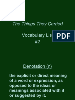 Vocab The Things They Carried Vocab 2