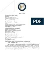 2023-03-21 Letter To Treasury Fed Reserve OCC FDIC Re SVB