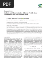 Synthesis and Characterization of Porous Fly Ash-Based Geopolymers