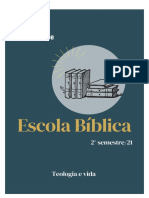 Igreja Ágape Escola Bíblica 2° semestre/21 Teologia e vida