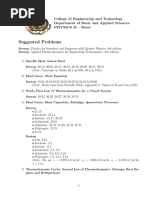 Pressure Temperature Dryness Fraction