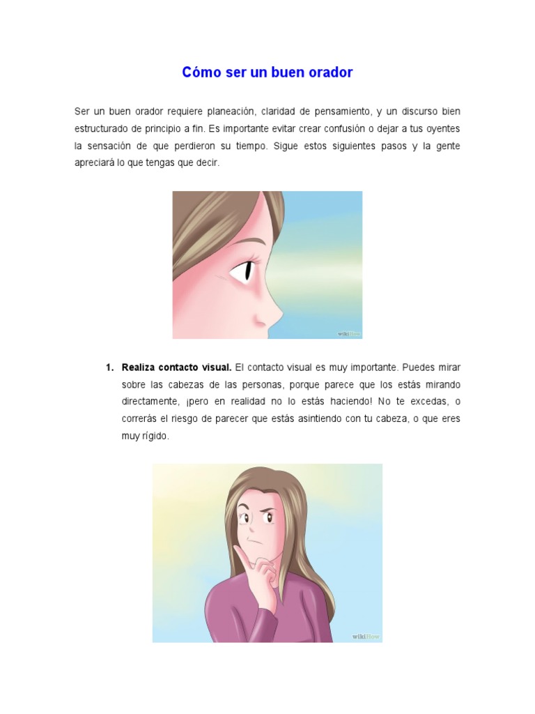 Pasos para ser un buen orador | PDF | Crecimiento personal y profesional