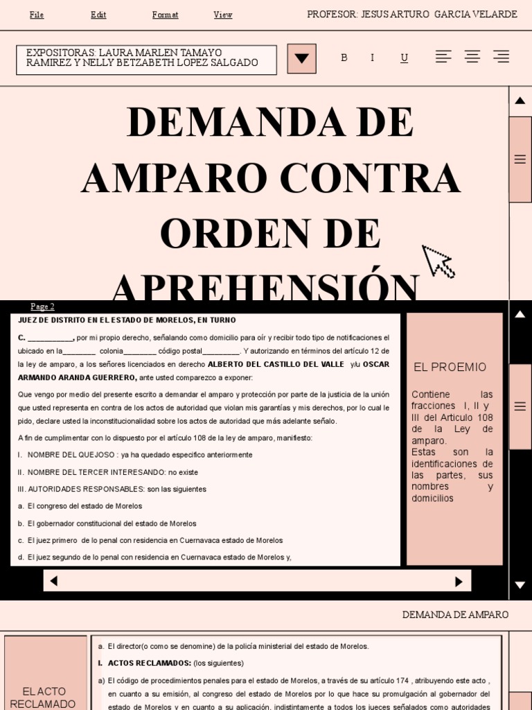 Amparo Contra Orden de Aprehension | PDF | Derecho penal | Mandato