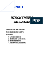 Tecnicas y Metodo Investigativo PDF