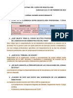 2023 - Examen Final de Deontologia - Epae X - Unajma