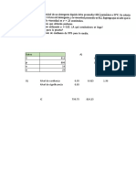 Datos A) X 812 800 n 16 σ 25 La hipotesis nula = μ >=800 μ La hipotesis alternativa = μ <800