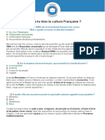 Connais-Tu Bien La Culture Française - Quiz Culture Authentique 3 PDF