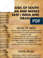 Music of South Asia and Middle East