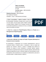 UFPR- Gestão de Escopo para Expansão Regional