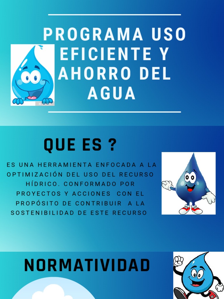 Programa de Ahorro y Uso Eficiente del Agua | PDF