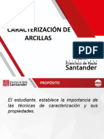 Caracterización de arcillas: análisis físico, químico y mineralógico