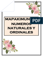 Los Números Naturales Y NUMEROL ORDINALES TEXTO