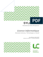 Syllabus 2021.2025 - ST - Licence Informatique PDF