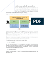 Historia y Evolución de Las Redes de Computadoras