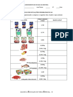 Situções Problemáticas - Compras