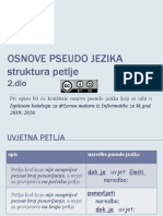 4 PJPJ Osnove Pseudojezika Struktura Petlje 2 Dio