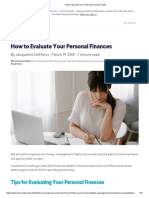 How To Evaluate Your Personal Finances - SoFi