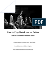 How To Play Metalcore On Guitar