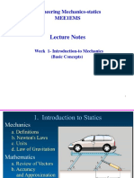 1 - Introduction To Mechanics - Basic Concepts