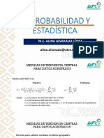 Medidas TCD para datos agrupados