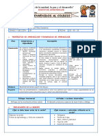 SESION 01 COM  - BIENVENIDOS AL COLEGIO