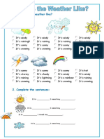 The Weather Worksheet 