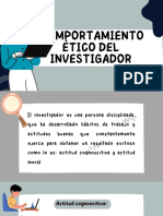 Comportamiento Etico Del Investigador PDF