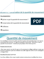 Section F1: Conservation de La Quantité de Mouvement