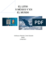 El litio: propiedades, obtención y usos del metal más ligero