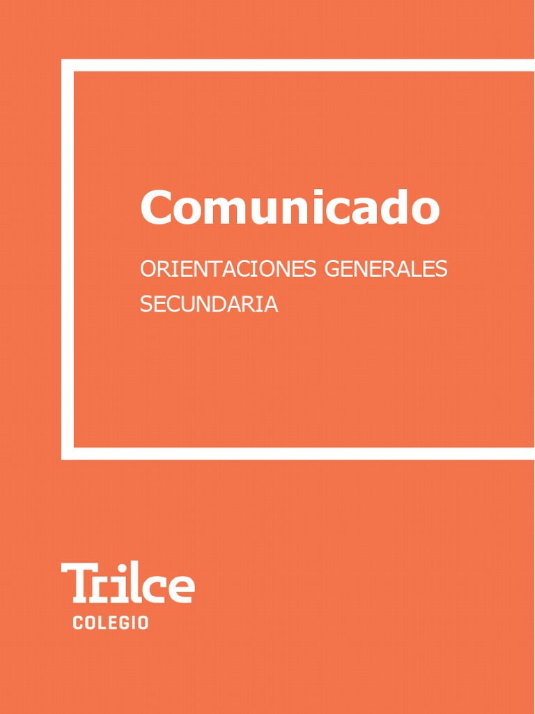 Comunicado Informativo-Secundaria PDF | PDF
