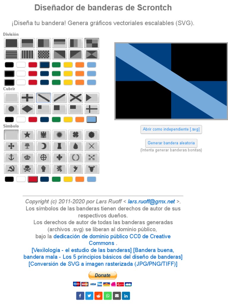 Diseña tu propia bandera en SVG | PDF