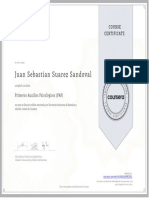 Certificado de Coursera PDF
