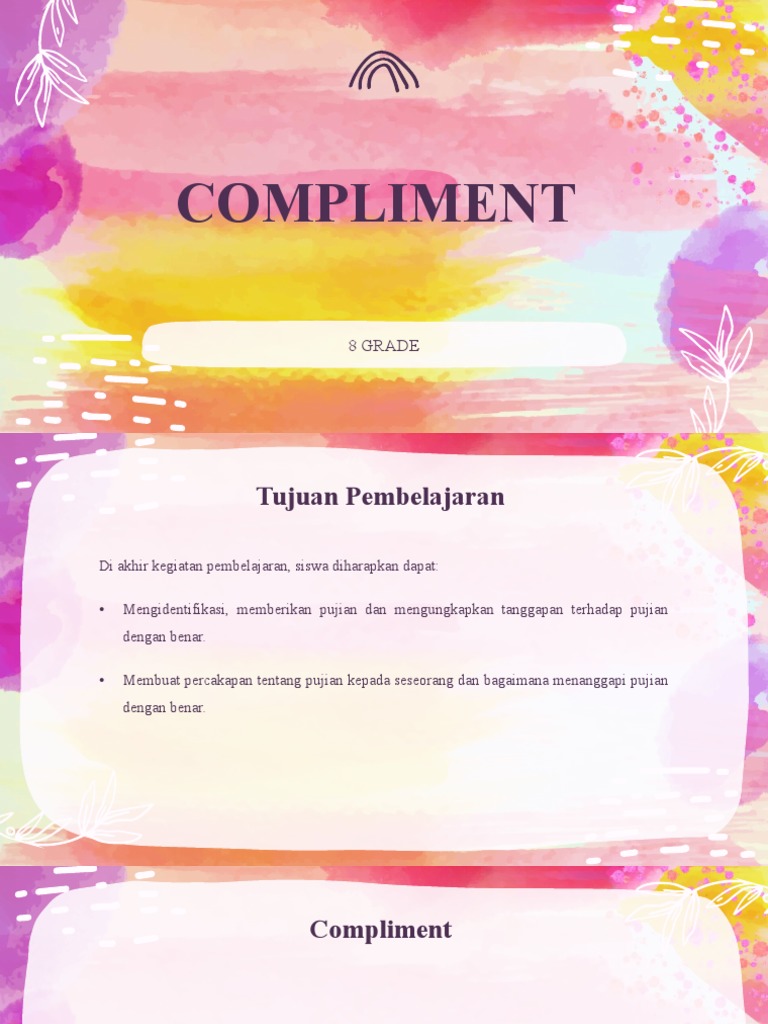 Revised - COMPLIMENT (8 GRADE) | PDF | Adjective | Noun