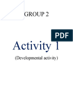 Group 2 Developmental Activities and Quiz Bowl