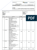 Ínfima Cuantía: No. de Orden de Compra: Servicio