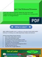 Label Obat Makanan Minuman