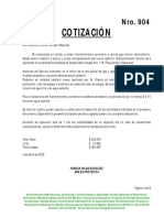 COTIZACION - 904-Sr Wilson Esquivel - Instalacion de Gas para Calefont Domiciliario - Valparaiso PDF