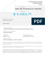 Municipalidad de Florencio Varela: Detalle de Operación