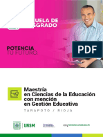 Maestría en Gestión Educativa UNSM